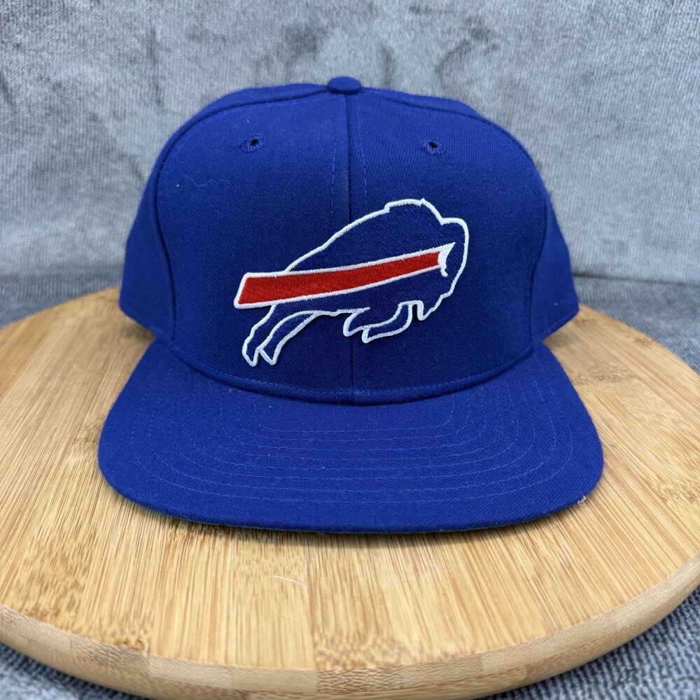 Buffalo Bills Vtg Hat Cap Fitted Mens Size 7 1/2 Blue NFL New Era Pro Model 90s